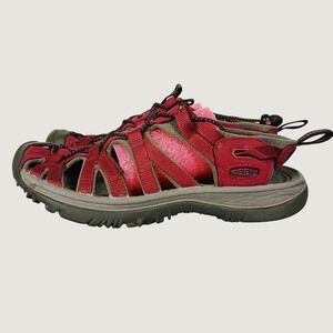 KEEN Whisper Burgundy Granola Girl Hiking Sandal Trail Water Shoe Size 7